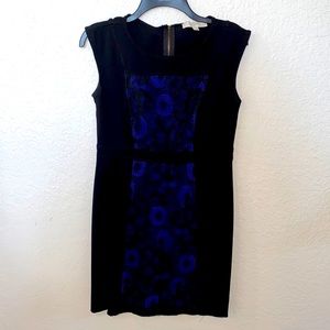 Loft Black & Blue Dress
